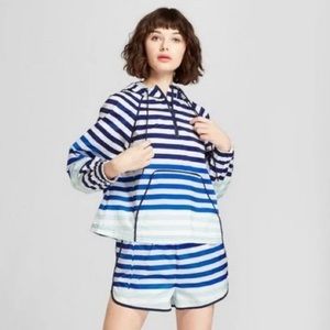 Hunter + Target Striped Rain Jacket